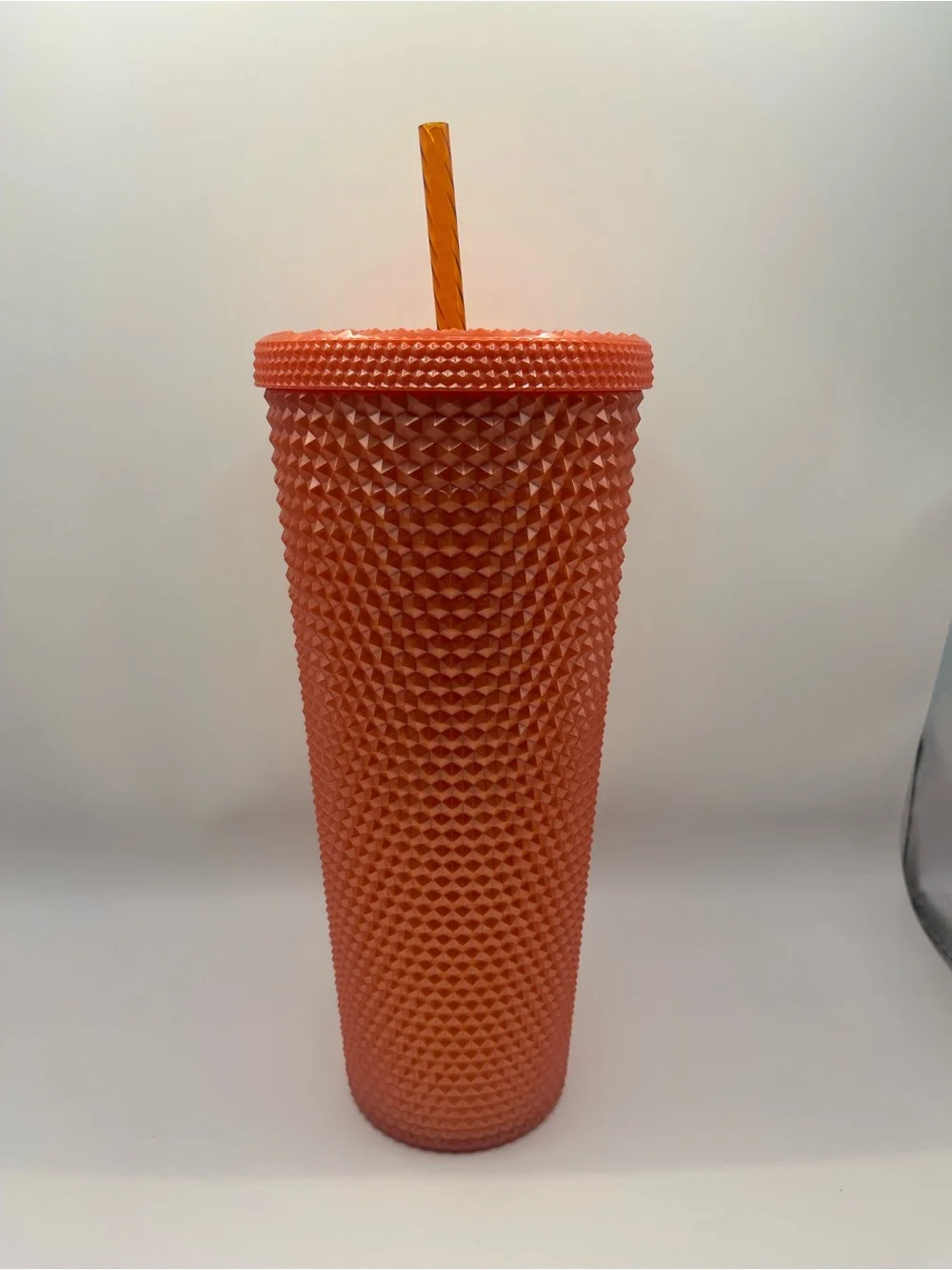 Starbucks Orange Studded Tumbler with Matching Straw Limited Edition